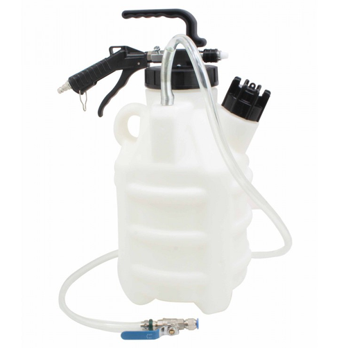 [DIAG4385] VAIHTEISTOÖLJY TÄYTTÖLAITE PAINEILMA 10 L 13KPL ADAPTERISARJALLA