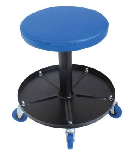 [ASENTAJANTUOLI] ASENTAJAN TUOLI PYÖRILLÄ JA TYÖKALUTASOLLA KORKEUS 455-555MM