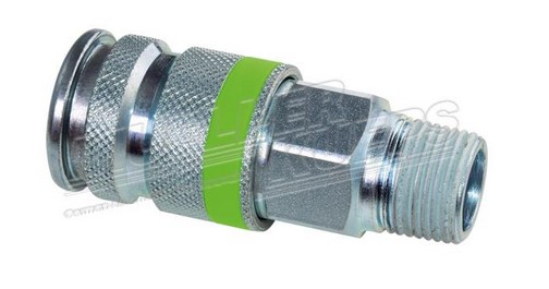 [400003/S] PAINEILMAPIKALIITIN NAARAS - TERÄKSINEN, 1/2" ULKOKIERRE