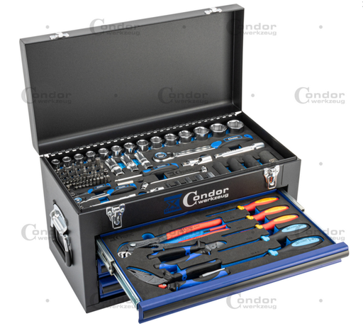 [7726-P01] CONDOR TYÖKALUPAKKI 149 OSAA, 1/4', 1/2', 6-32MM