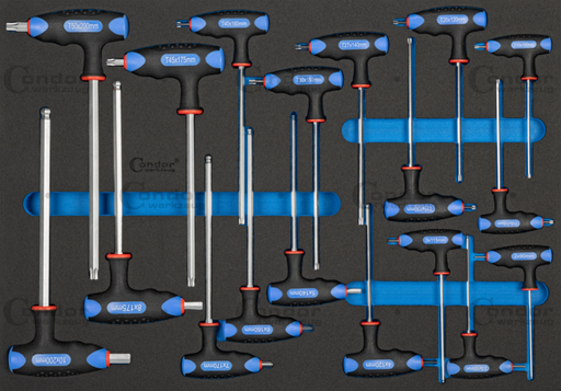 [7119] CONDOR T-KAHVA AVAIN SARJA 18 OSAA KUUSIO + TORX FOAM MODUULI 3/3