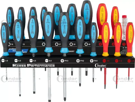 [49500-K] CONDOR RUUVIMEISSELISARJA 20 OSAA METALLITELINE MAGNEETEILLA