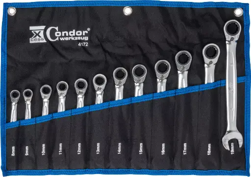 [4172] CONDOR RÄIKKÄLENKKI SUUNNANVAIHDOLLA SARJA, 12 OSAA, 8-19 MM