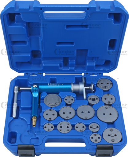 [4682] CONDOR PAINEILMAKÄYTTÖINEN JARRUMÄNTÄ TYÖKALU SARJA 16 OSAA