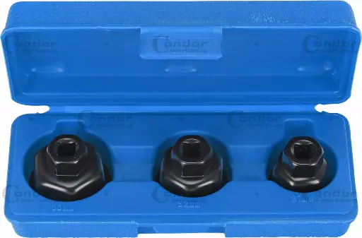 [5360] CONDOR ÖLJYNSUODATIN AUTOTRIDGE VÄÄNNIN SARJA, 3 OSAA., 3/8', 27/32/36