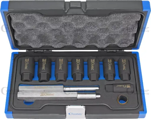 [2104] CONDOR LUKKOPULTTI IRROITUS TYÖKALU SARJA 10 OSAA.