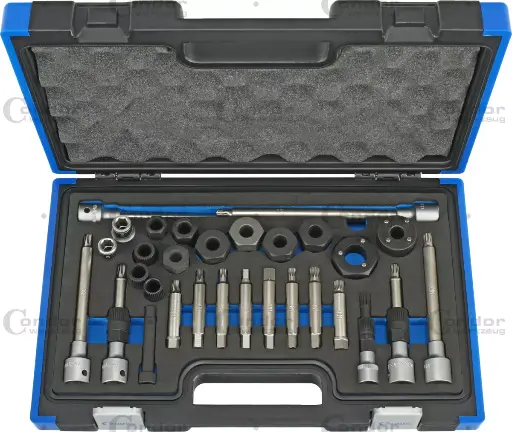 [4503] CONDOR LATURI/VAPAAKYTKIN TYÖKALUSARJA 30 OSAA.