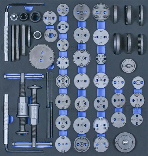 [7453] CONDOR JARRUSATULA PALAUTUS TYÖKALU SARJA FOAM MODUULI 2/3, 53 OSAA.