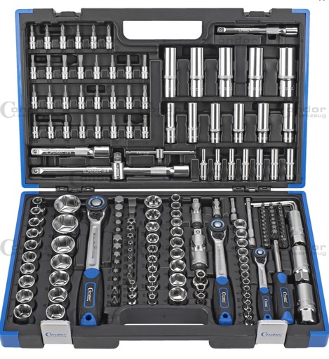 [38180] CONDOR HYLSY SARJA, 180 OSAA., 1/4+3/8+1/2', KUUSIO 4-32 MM