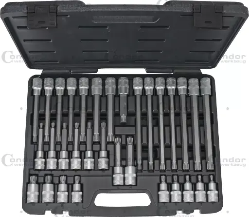 [5083] CONDOR KÄRKIHYLSYSARJA 1/2" RIBE M5-14 32 OSAA