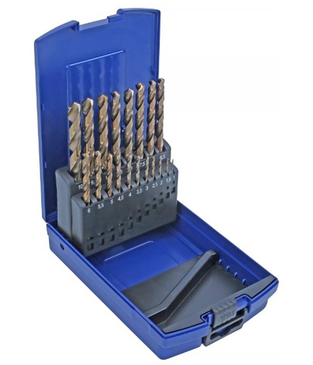 [9611] CONDOR HSS PORANTERÄSARJA, 5% COBOLT PINNOITETTU, 19 OSAA., 1-10 MM