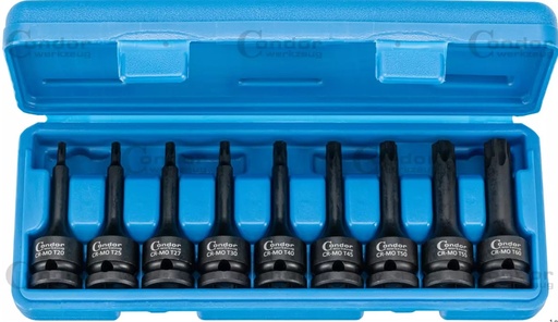 [5210] CONDOR 1/2' TORX VOIMAKÄRKIHYLSY SARJA  T20-60 9 OSAA