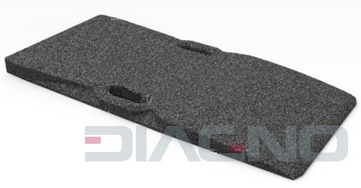 [GG-D1000.H50] NOUSURAMPPI 1000 X 480 X 50 MM SAKSINOSTIMILLE KAHVALLINEN