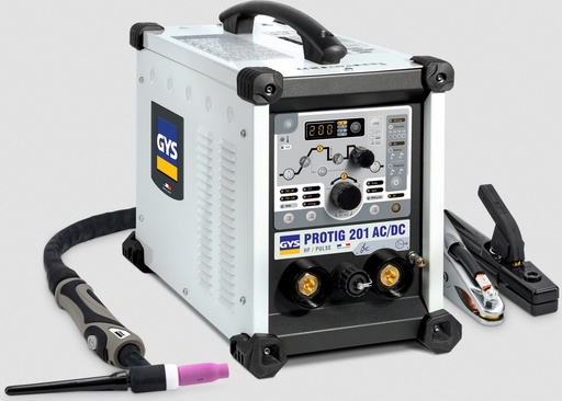[063945] GYS PROTIG 201 AC/DC HF FV 200A 230V TIGHITSAUSLAITE