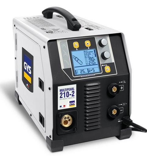 [065093] GYS MULTIPEARL 210-2 200A MIG/MG DC-TIG MMA YHDISTELMÄ HITSAUSLAITE KANNETTAVA 5KG KELA