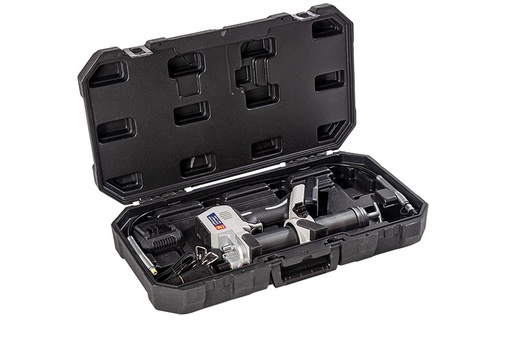 [015-3180-000] AKKUKÄYTTÖINEN RASVAPRÄSSI MITTARILLA, LAUKUSSA