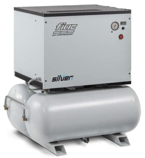 [4116001159] FIAC LIGHT SILVER-RUUVIKOMPRESSORI 90+90L SÄILIÖ 3.0 KW 10 BAR 352 L/MIN