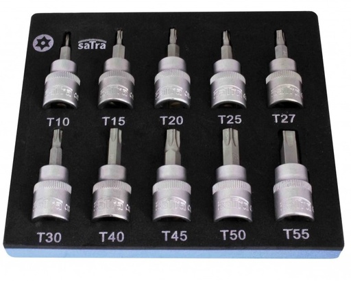 [DIAGH138WT] KÄRKIHYLSYSARJA TORX LYHYT 3/8" T10-T55 50MM FOAM MODUULI