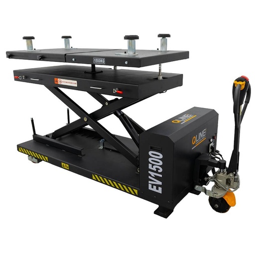 [2301-EV1500] Q-LINE AKKU NOSTOPÖYTÄ 1500KG TÄYSSÄHKÖINEN 230V MOOTTOROITU SIIRTO