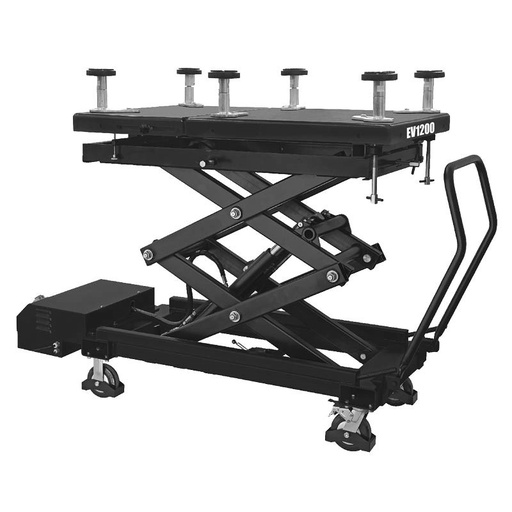 [2301-EV1200] Q-LINE AKKU NOSTOPÖYTÄ 1200KG SÄHKÖHYDRAULINEN
