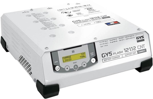 [025967] GYS FLASH 101.24 CNT FV AKKUVARAAJA 100 A, 5 M KAAPELIT, PÖYTÄMALLI