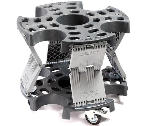 [70003CKWT2B-R] AHCON WHEEL TROLLEY EASY LIFT SÄÄTYVÄ SIIRTOALUSTA 1-4 PYÖRÄLLE