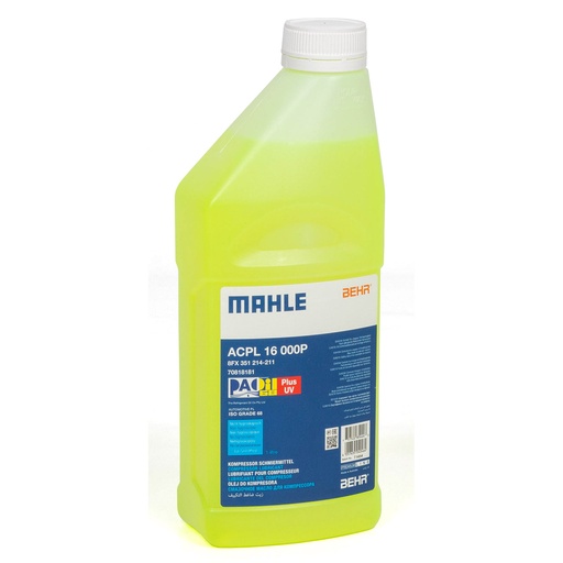[ACPL16000P] MAHLE PAO-OIL 68 AA1 PLUS UV(ISO 68), 1L EI 1234YF JA HYBRIDI/SÄHKÖ